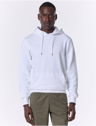 HOODIE DE ALGODÃO BRANCO