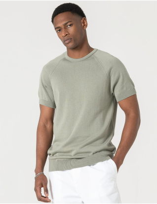 T-SHIRT TRICOT PISTÁCIO