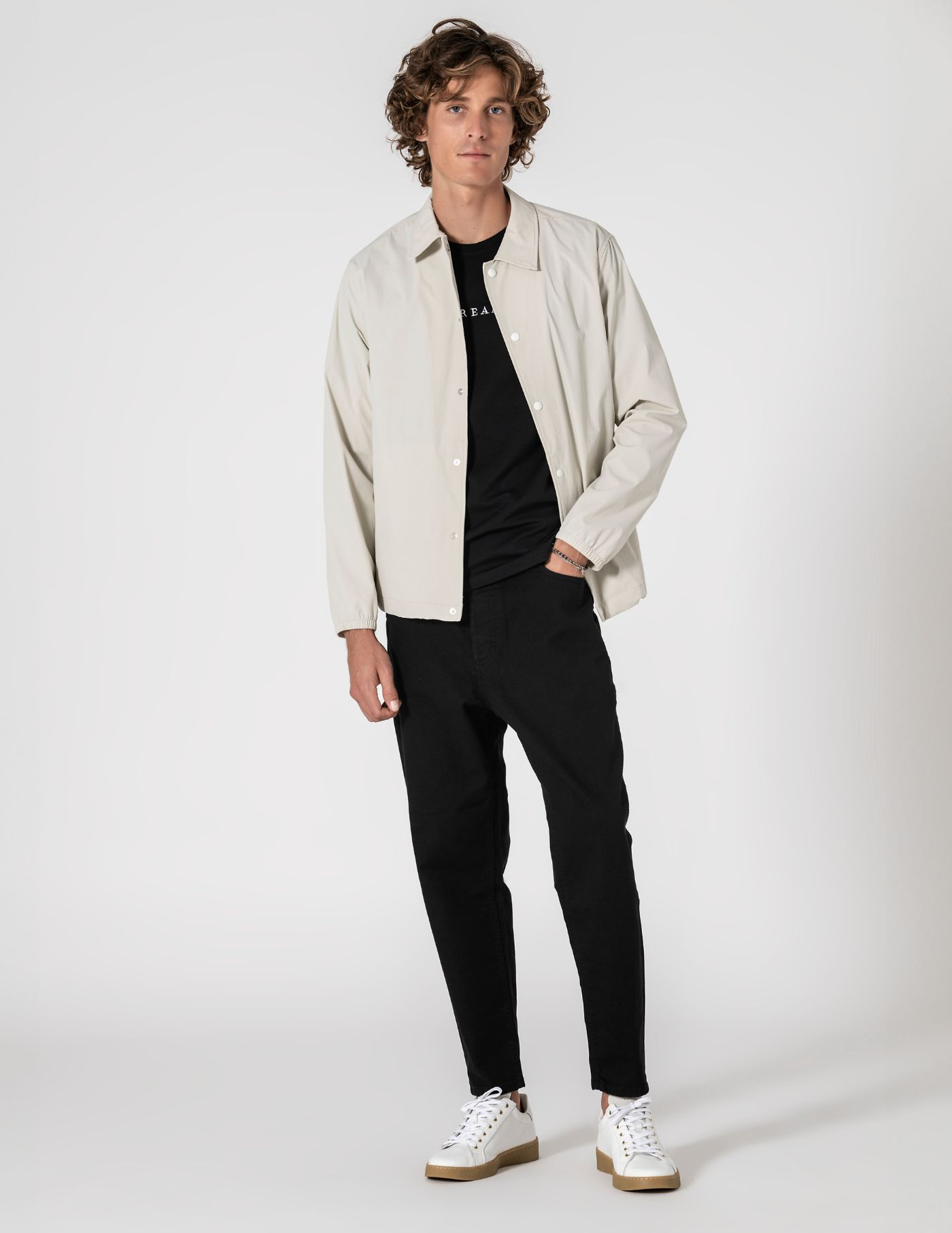 CALÇA DE GANGA TAPERED FIT PRETO