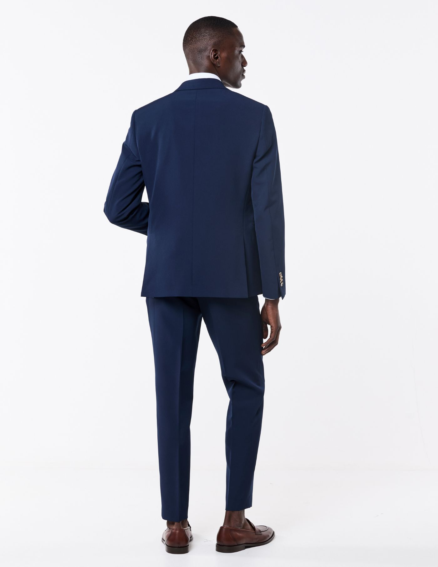 FATO SLIM FIT AZUL MARINHO (PICK STITCH)