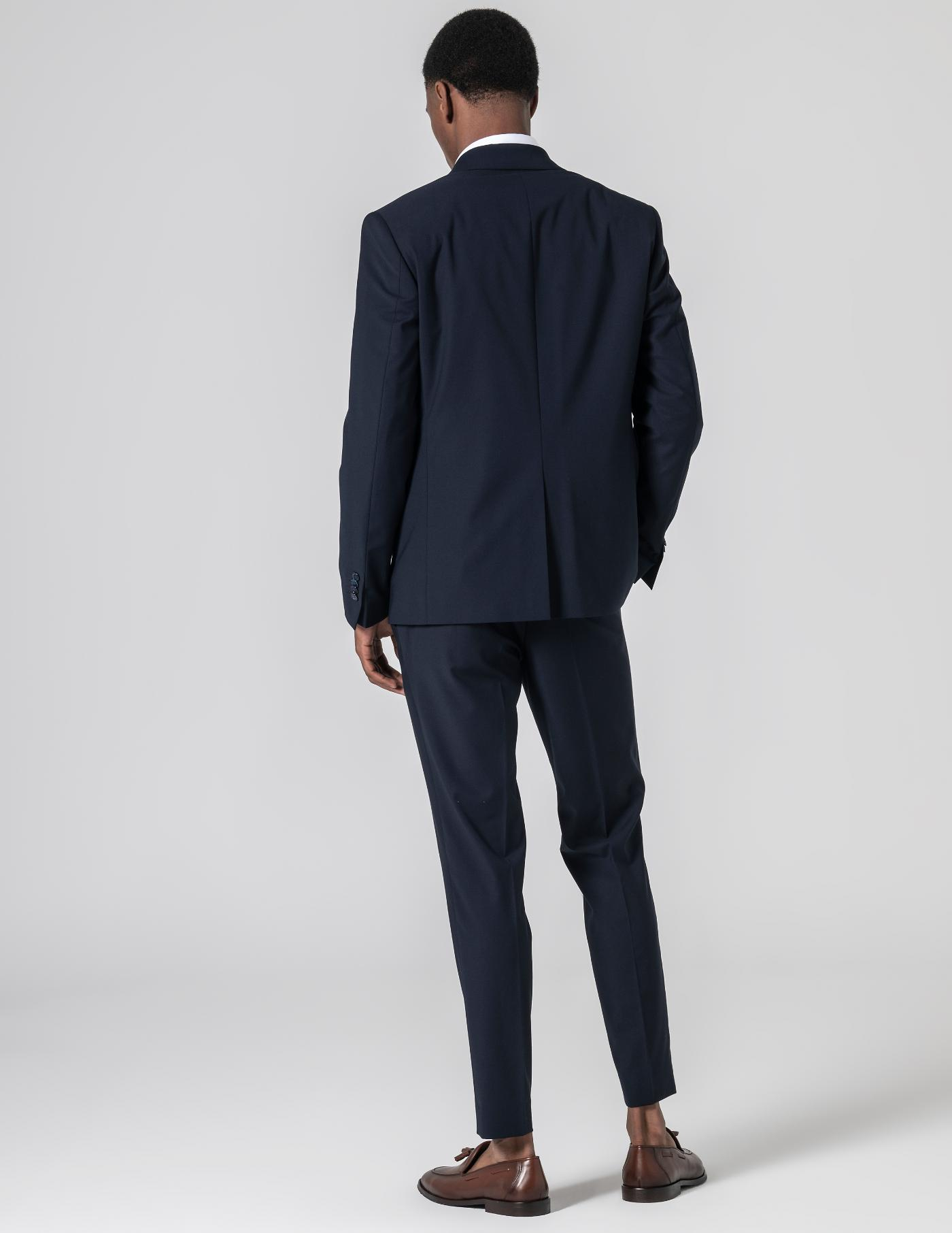 FATO SLIM FIT MIDNIGHT BLUE LAPELA SHAWL