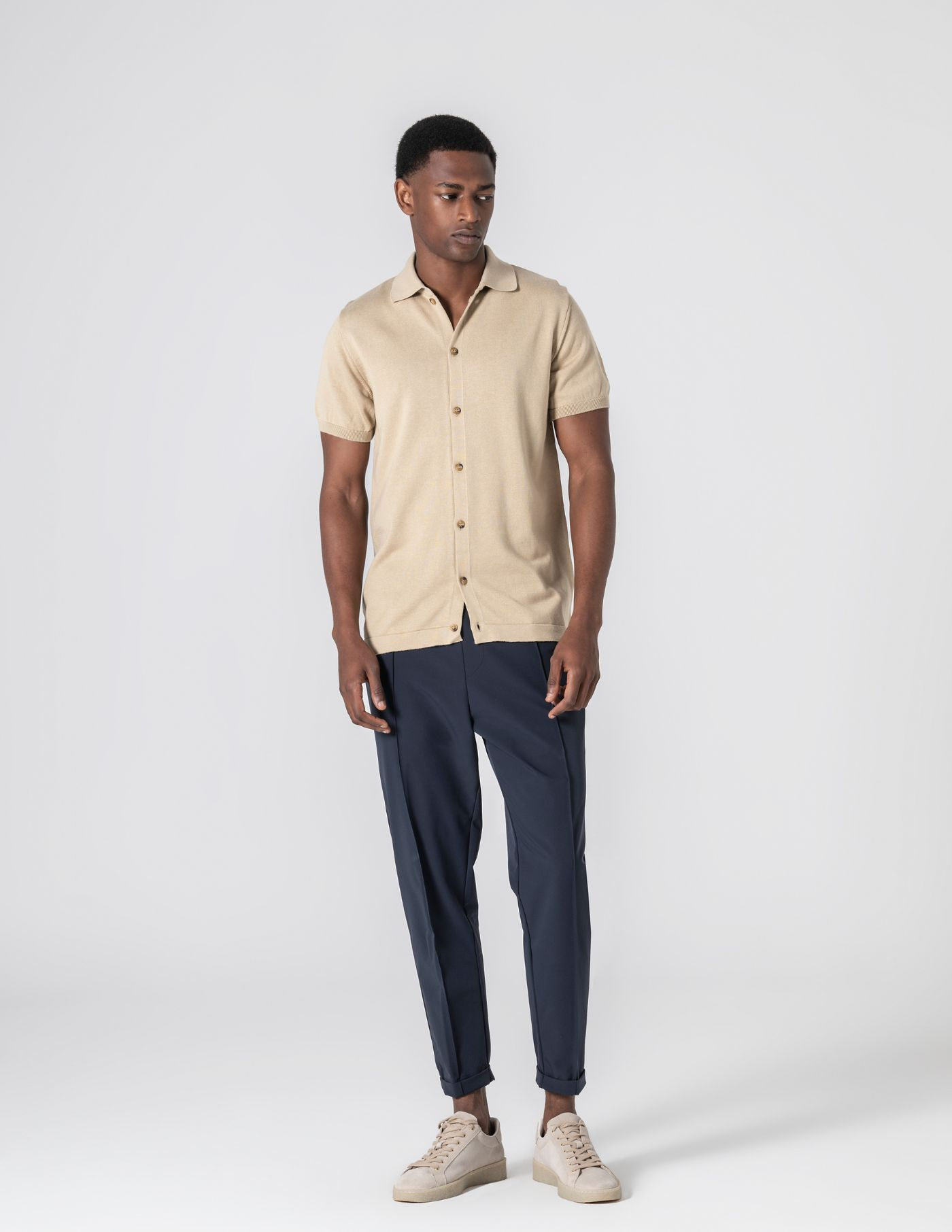 POLO CAMISEIRO BEGE