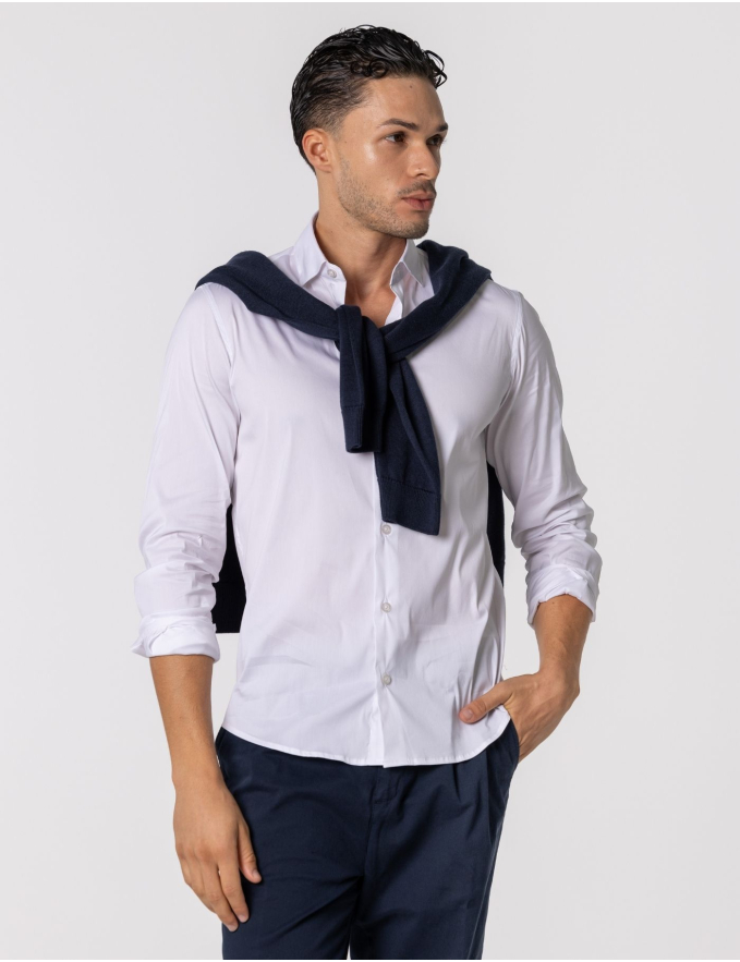 CAMISA SLIM FIT SOFT TOUCH BRANCO