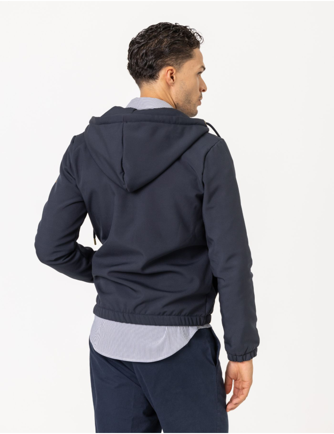 CASACO TÉCNICO CARDADO AZUL