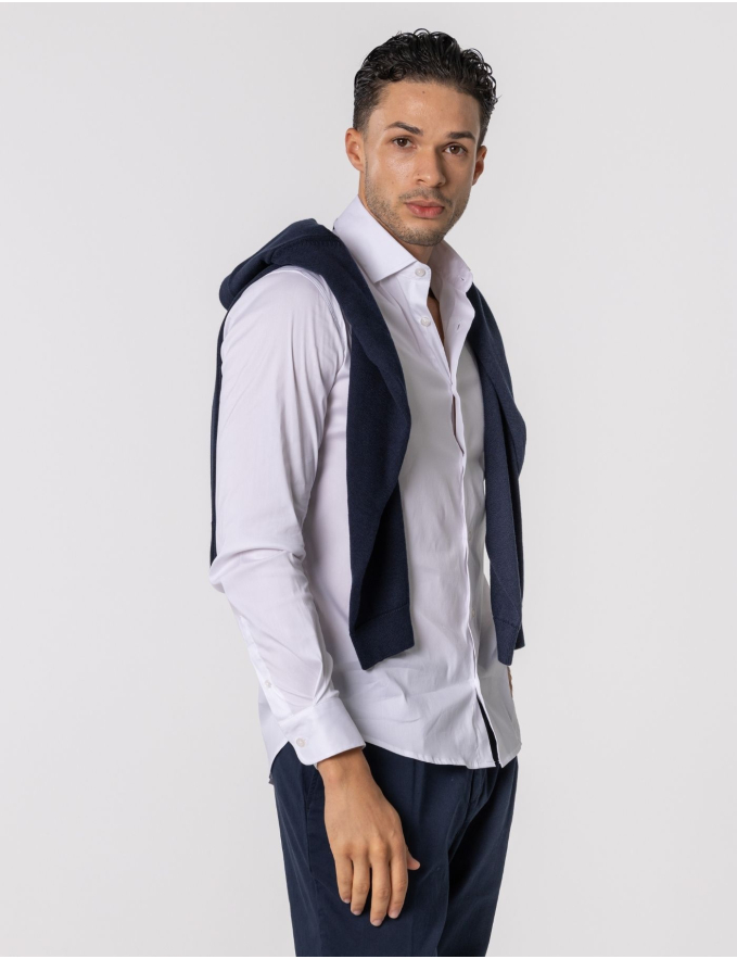 CAMISA SLIM FIT SOFT TOUCH BRANCO