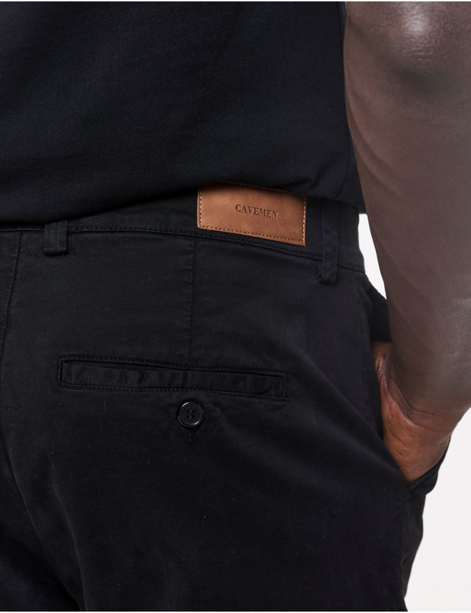 CALÇA CHINO CROPPED FIT VIROLA PRETO