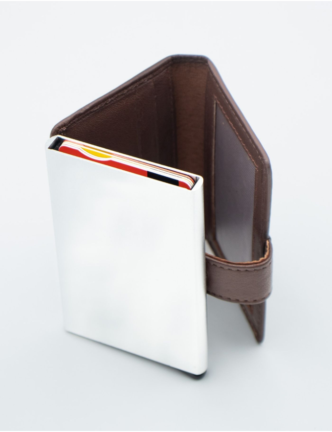 PORTA-CARTÕES E NOTAS CASTANHO