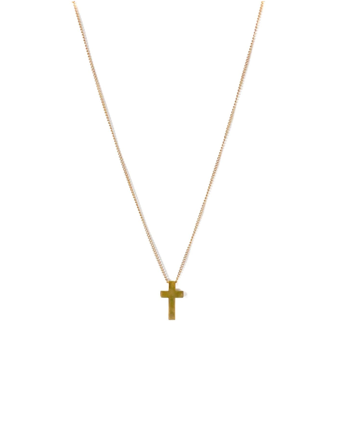 COLAR DOURADO C/ PENDENTE CRUZ