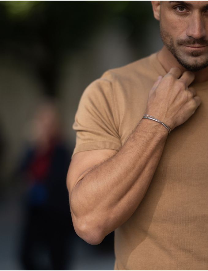 T-SHIRT TRICOT CAMEL