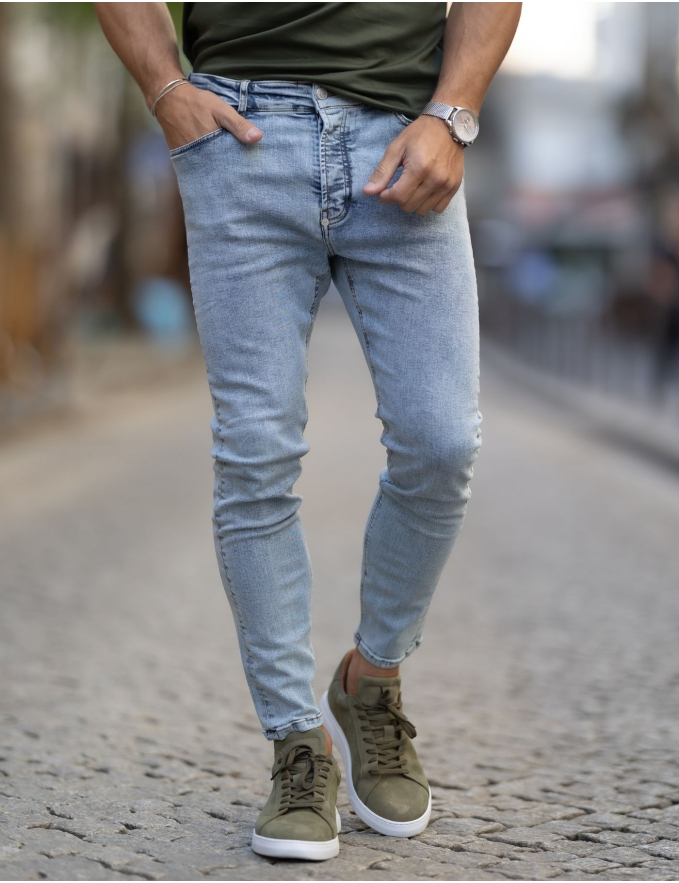 CALÇA DE GANGA SLIM FIT FADE OUT