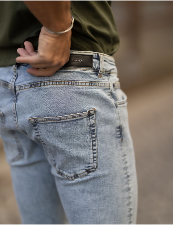 CALÇA DE GANGA SLIM FIT FADE OUT