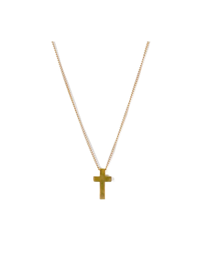 COLAR DOURADO C/ PENDENTE CRUZ