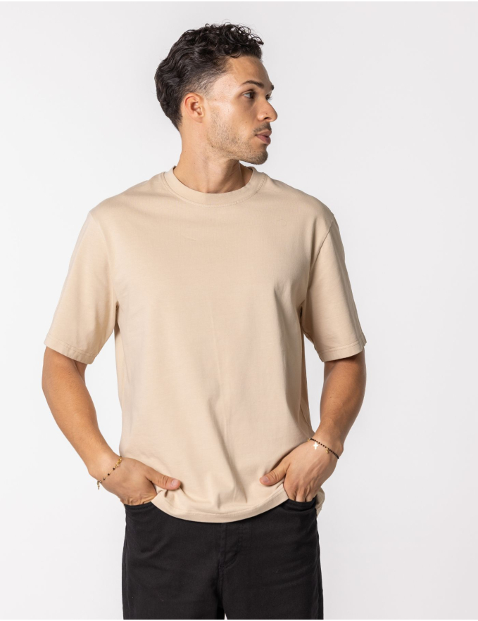 T-SHIRT OVERSIZE BEGE