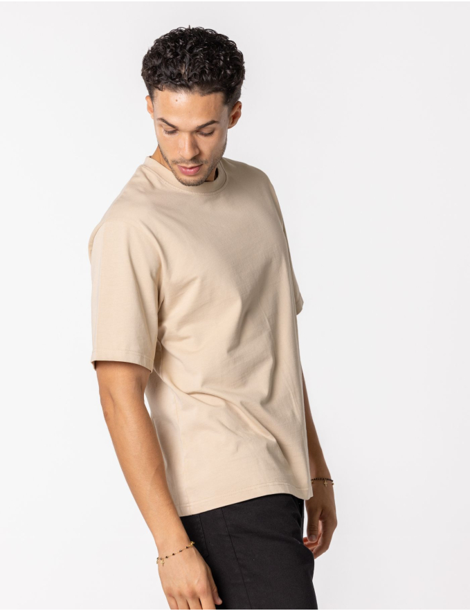 T-SHIRT OVERSIZE BEGE
