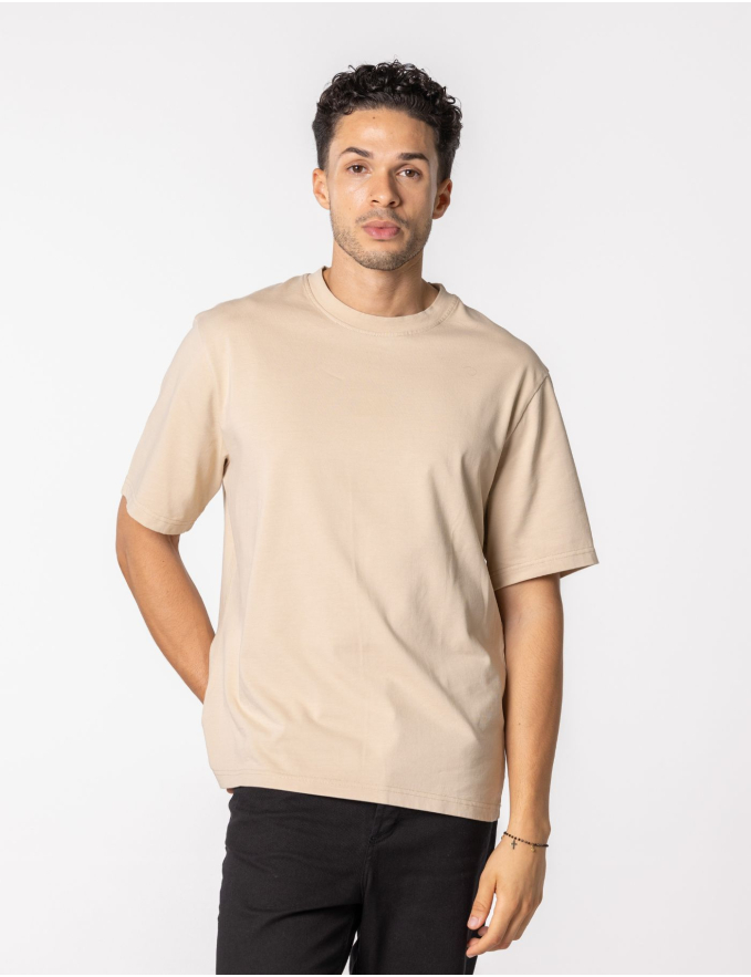 T-SHIRT OVERSIZE BEGE