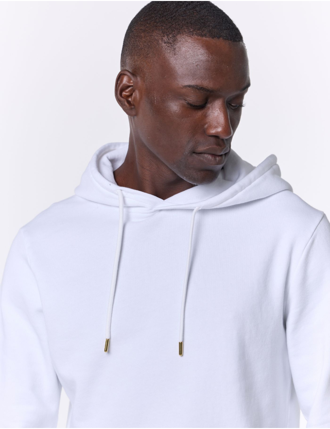 HOODIE DE ALGODÃO BRANCO
