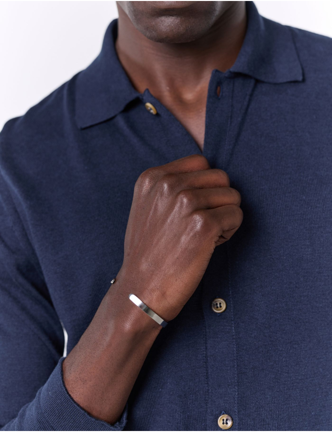 CAMISEIRO DE MALHA AZUL MARINHO