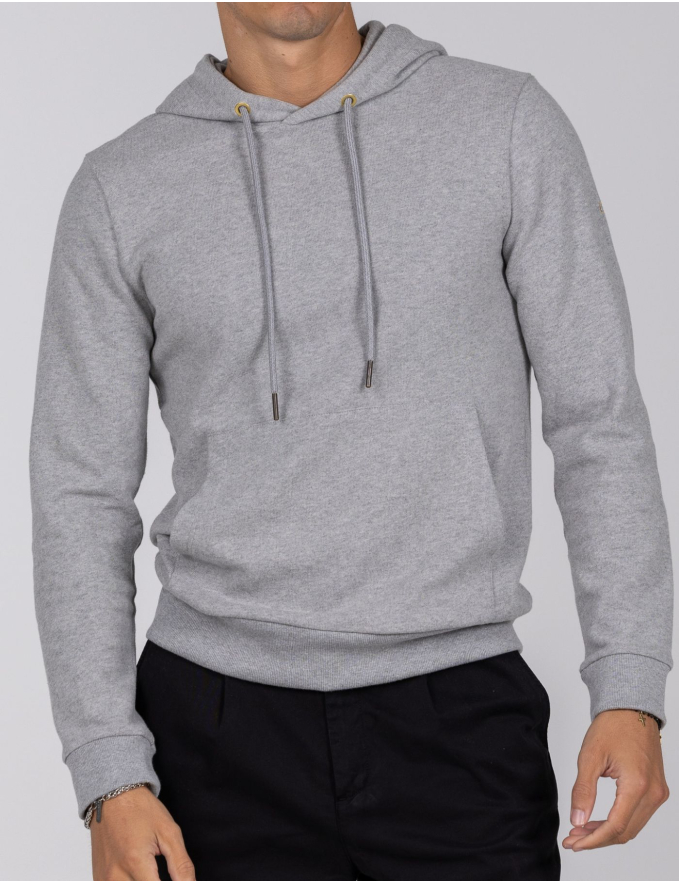 SWEAT CINZA MESCLA ALGODÃO ESMERIL CARBONO