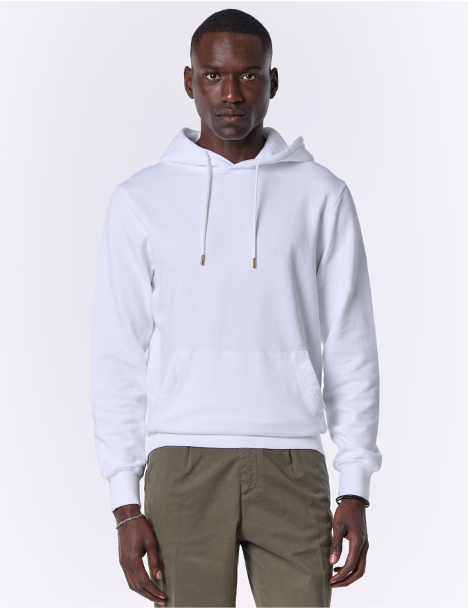HOODIE DE ALGODÃO BRANCO