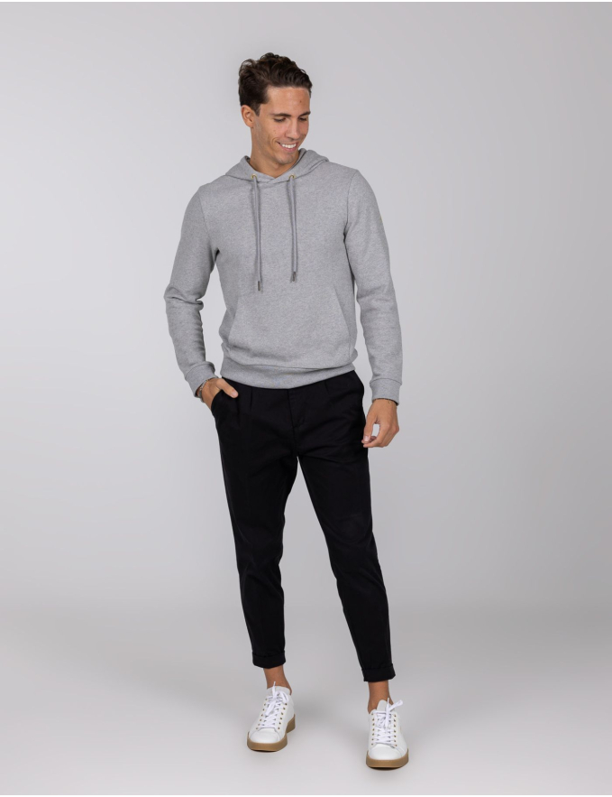 SWEAT CINZA MESCLA ALGODÃO ESMERIL CARBONO