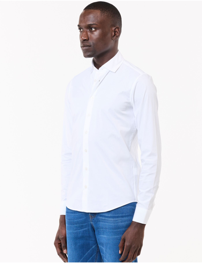 CAMISA SLIM FIT SOFT TOUCH BRANCO