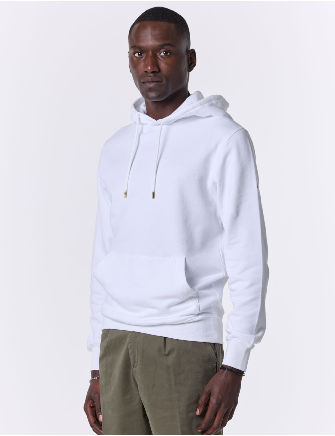HOODIE DE ALGODÃO BRANCO