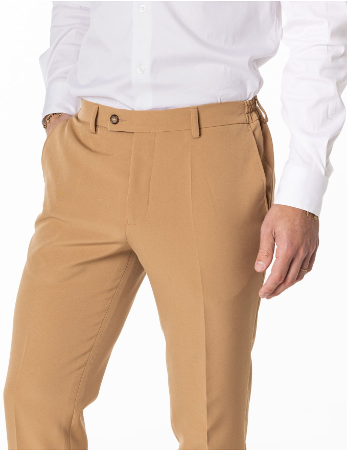CALÇA DE ALFAIATARIA CAMEL