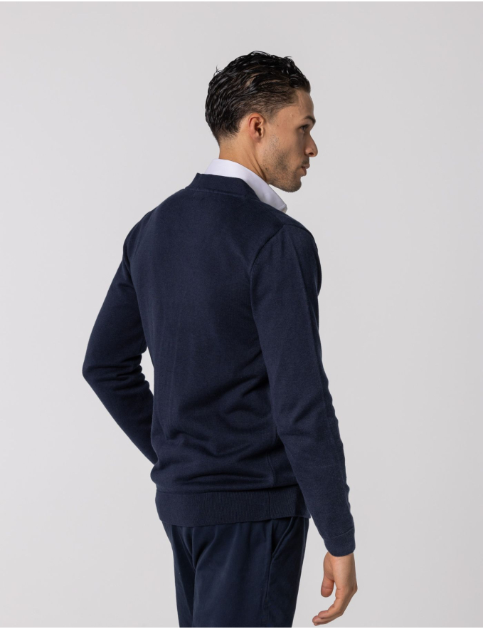 CARDIGAN DE MALHA AZUL MARINHO