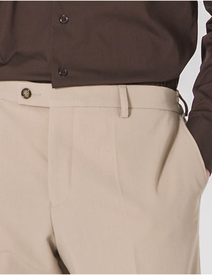 CALÇA DE ALFAIATARIA BEGE