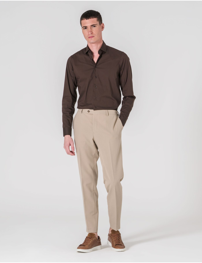 CALÇA DE ALFAIATARIA BEGE