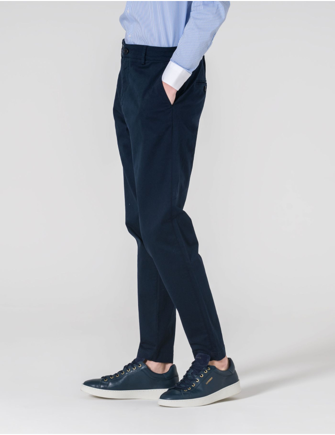 CALÇA CHINO SLIM FIT AZUL MARINHO