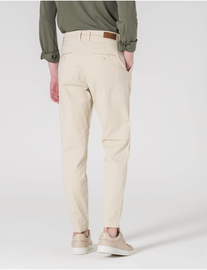 CALÇA CHINO SLIM FIT BEGE CLARO