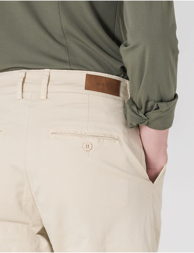 CALÇA CHINO SLIM FIT BEGE CLARO