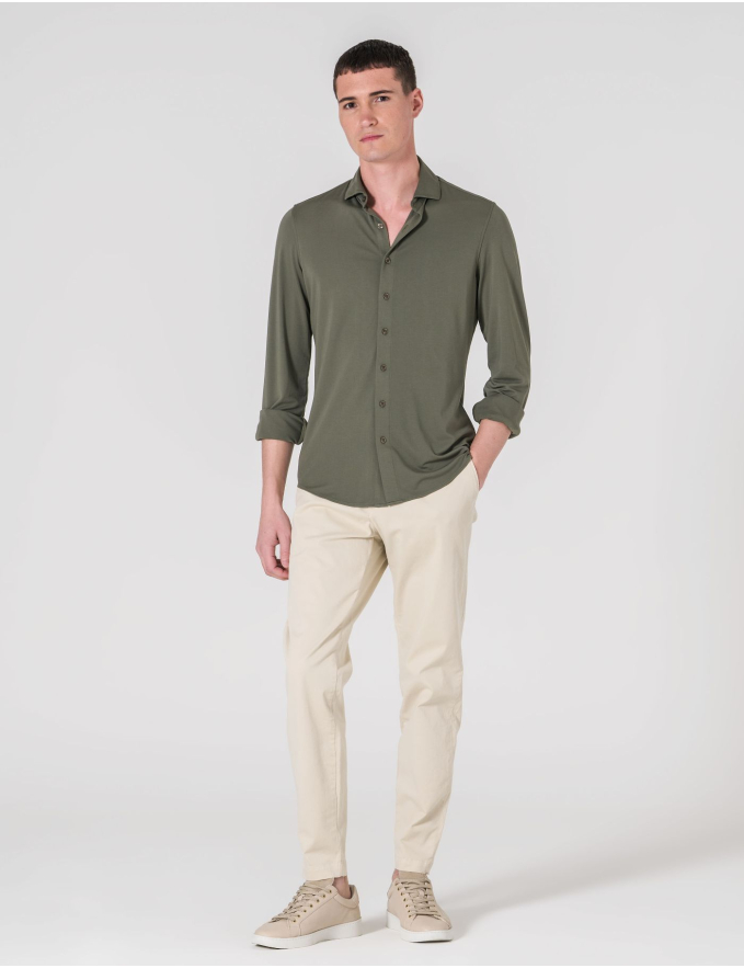 CALÇA CHINO SLIM FIT BEGE CLARO