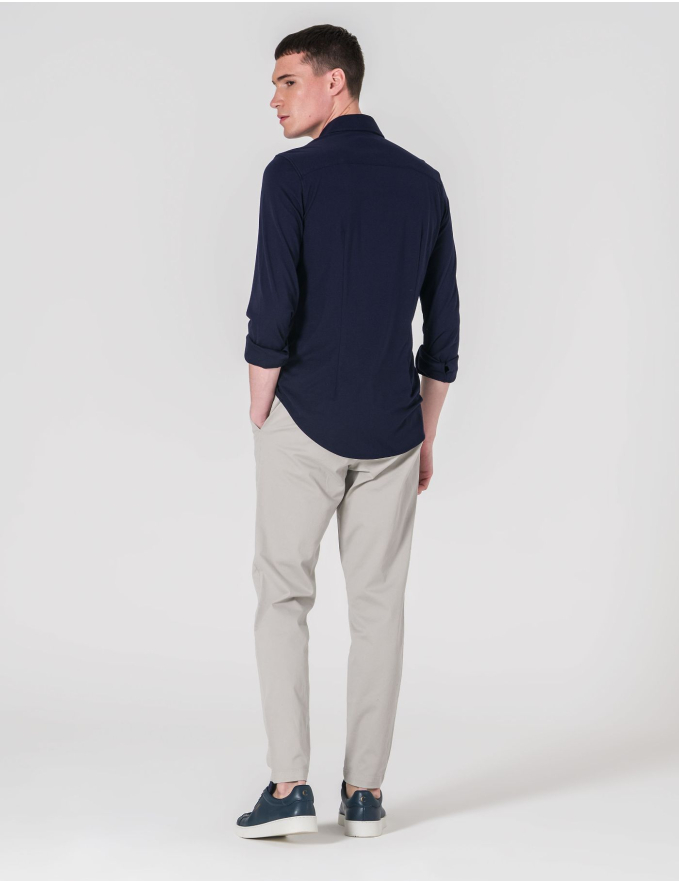 CALÇA CHINO SLIM FIT CINZA CLARO