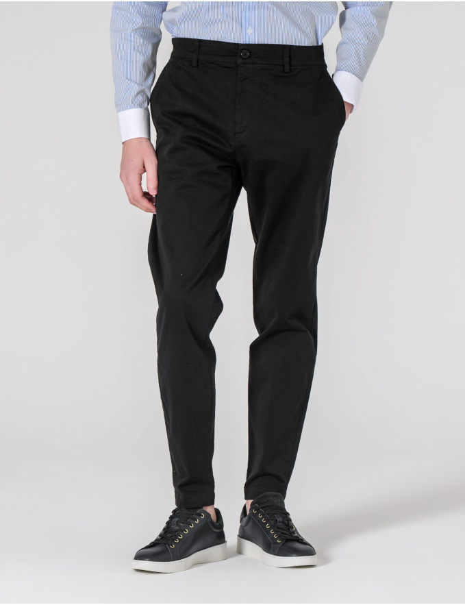 CALÇA CHINO SLIM FIT PRETO