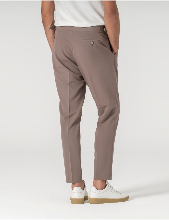 CALÇA DE ALFAIATARIA CINTURA SUBIDA MOUSSE