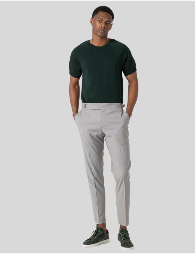 T-SHIRT TRICOT VERDE ESCURO