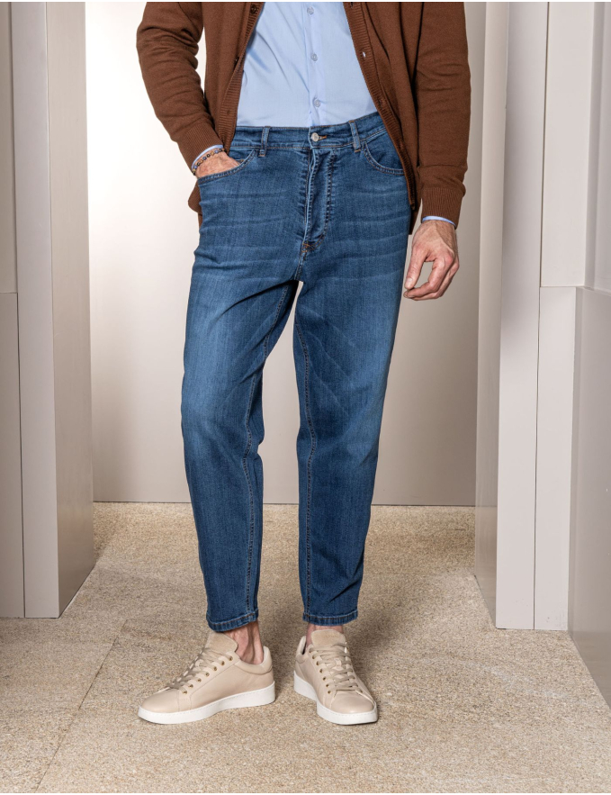 CALÇA DE GANGA CROPPED FIT DARK