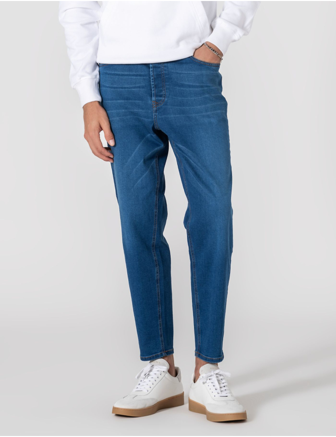 CALÇA DE GANGA STRAIGHT FIT MID