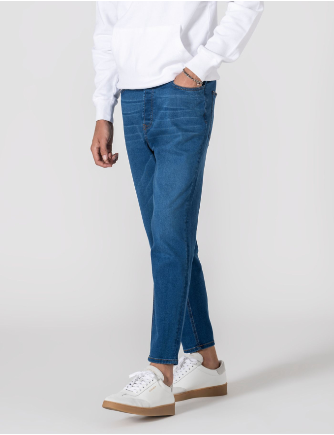 CALÇA DE GANGA STRAIGHT FIT MID