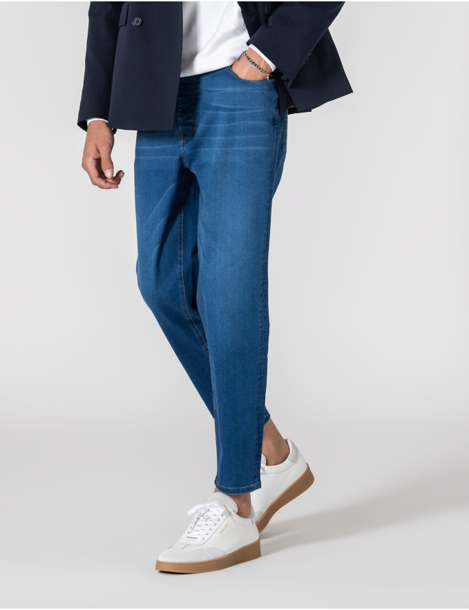 CALÇA DE GANGA STRAIGHT FIT MID