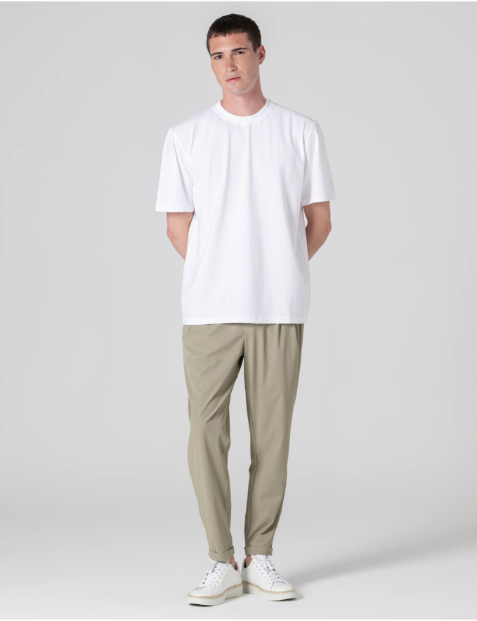 CALÇA DE TECIDO TÉCNICO VERDE SECO