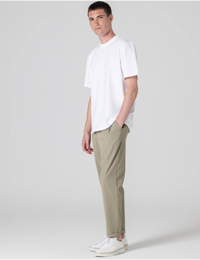 CALÇA DE TECIDO TÉCNICO VERDE SECO