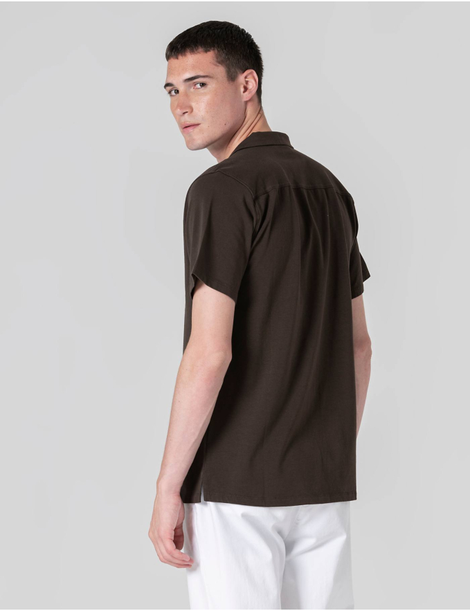 CAMISA HAVAIANA CASTANHA