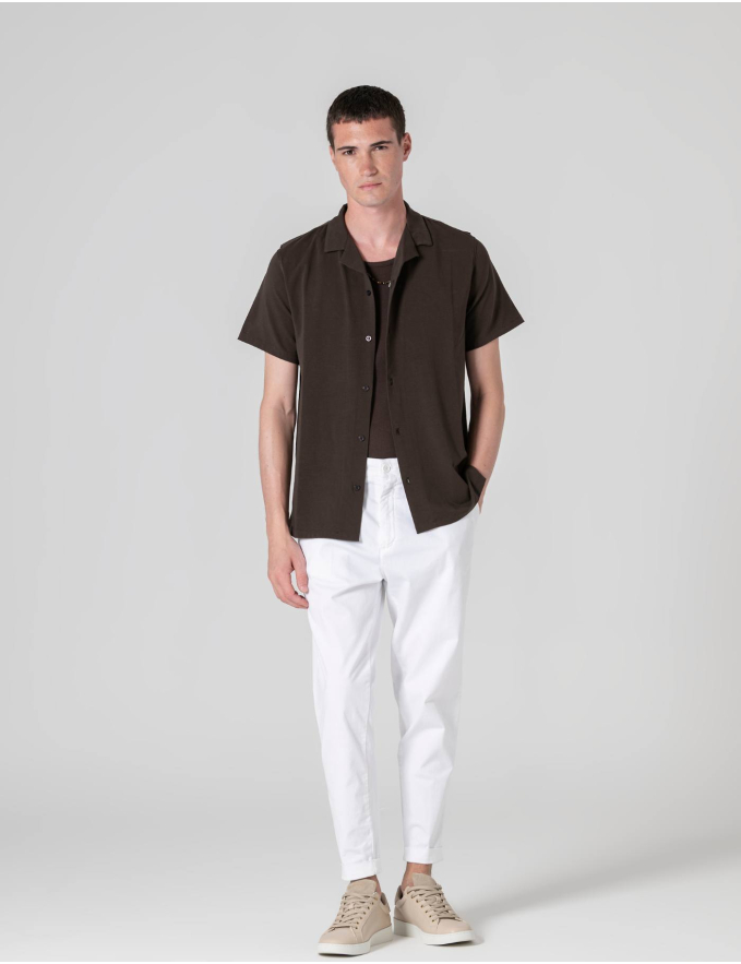 CAMISA HAVAIANA CASTANHA