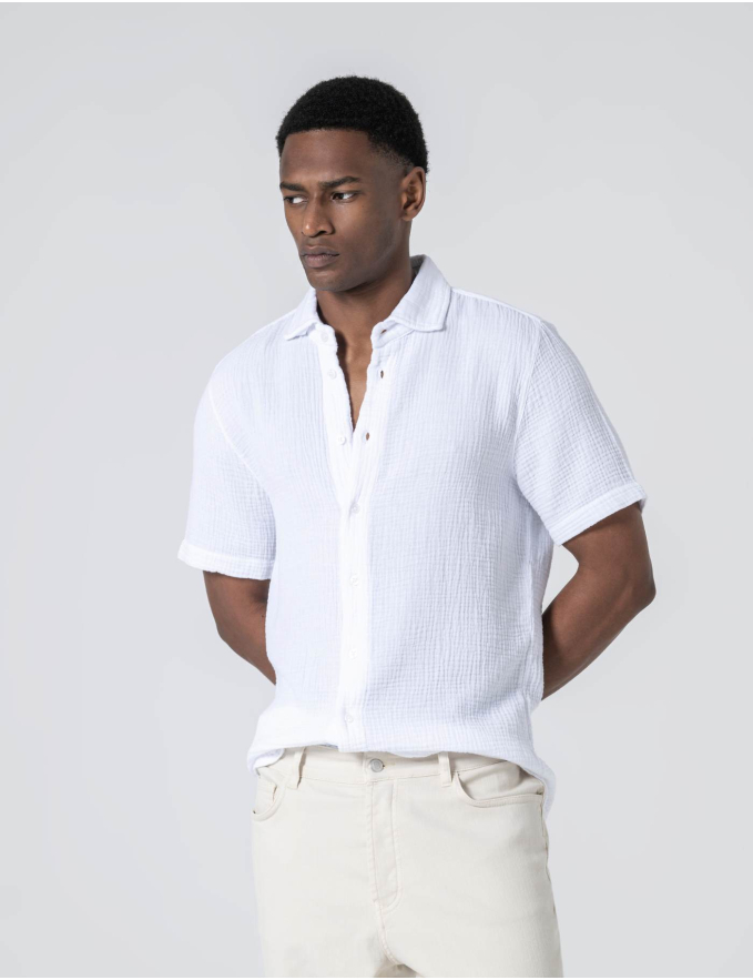 CAMISA MUSSELINA BRANCA