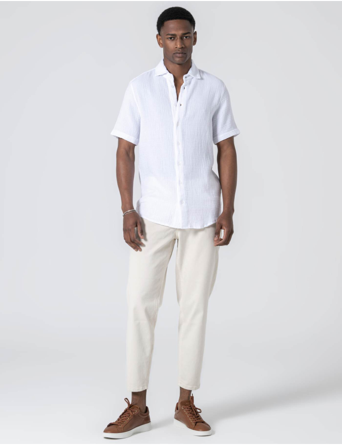 CAMISA MUSSELINA BRANCA