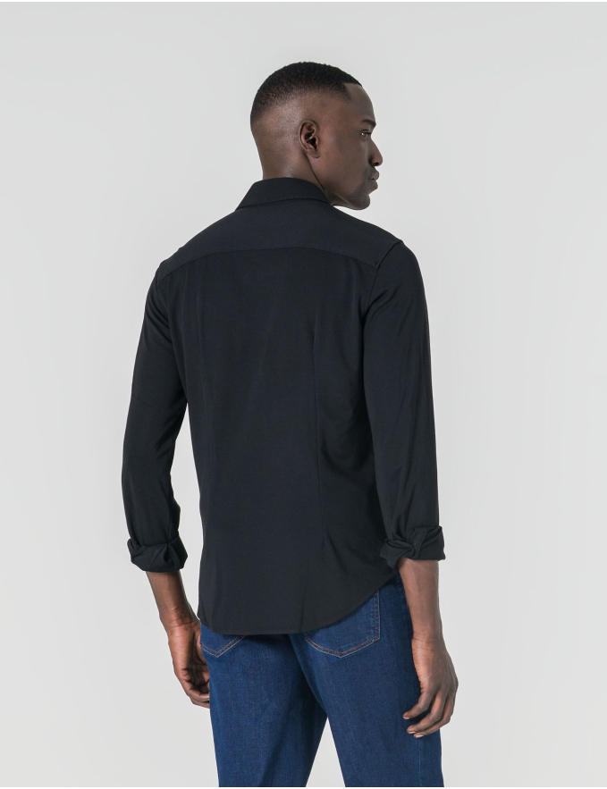 CAMISA DE MALHA PRETA