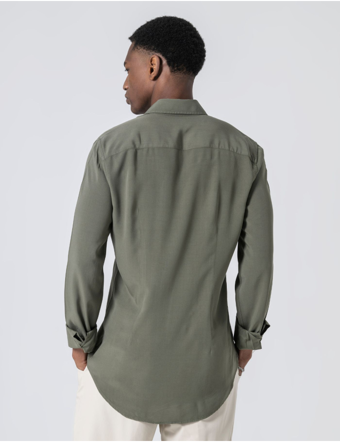  CAMISA RELAXED FIT LEVE VERDE
